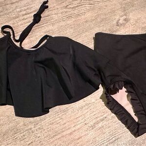 Kortni Jeane Kids Swim Bikini in Black